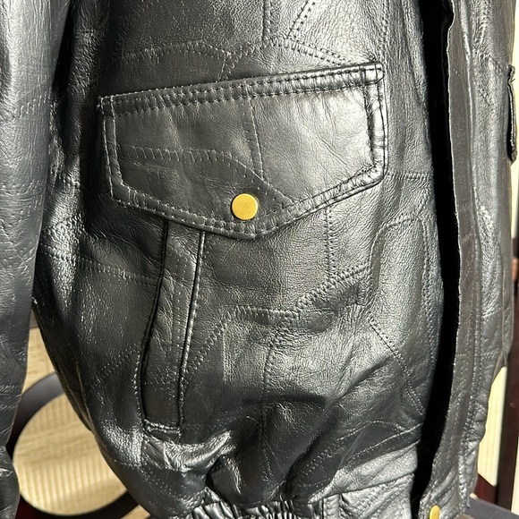 NWT: Men’s Napoline Leather Outfitters Genuine Leather jacket, size Large. NEW - Picture 8 of 14